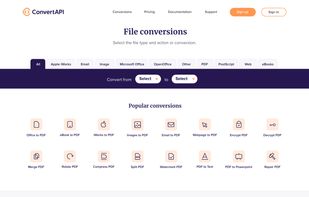 ConvertAPI screenshot 2
