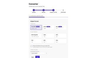 Select between common output formats