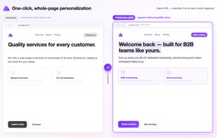 Website Content Personalization