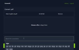 ConvertX screenshot 1