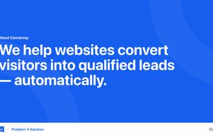 Converzoy converts passive website visitors into qualified leads, automatically