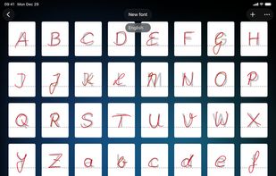 Create your own handwriting font