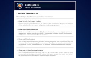 CookieBlock screenshot 1