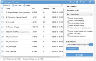 Coolmuster PDF Locker screenshot 1