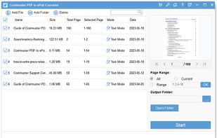Coolmuster PDF to ePub Converter screenshot 2