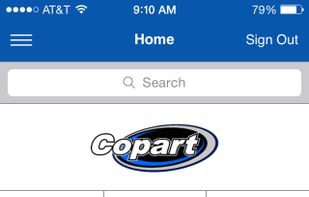 Copart screenshot 1