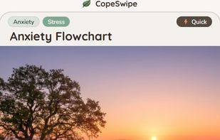Anxiety Flowchart coping card