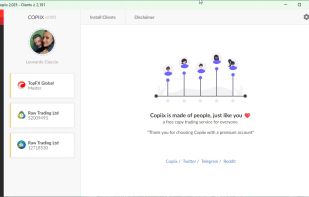 Main console with login