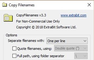 Copy Filenames Pro screenshot 2