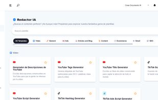 Dashboard of Copyter