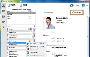 CopyTrans Contacts screenshot 1
