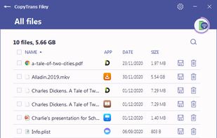 CopyTrans Filey screenshot 1