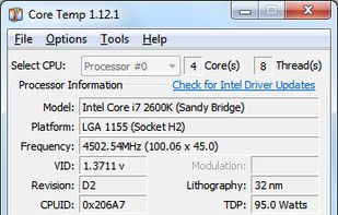 Core Temp screenshot 1