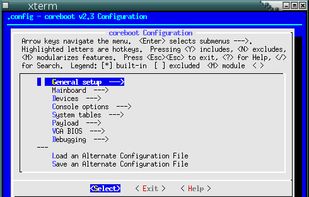coreboot screenshot 1