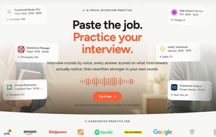 Coril AI Voice Interview Mock Practicing Landing Page Image
