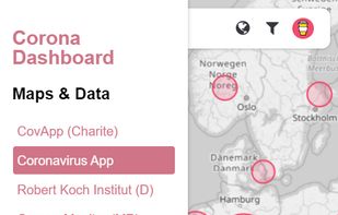 Corona Dashboard screenshot 2