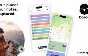 Coroo – map-based notes. No account, no cloud.