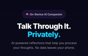 A private AI companion that listens without judgment.