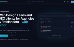 Cosmicleads.io screenshot 1