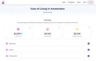 Cost of Live screenshot 1