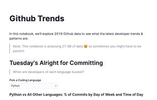 Publish visually polished interactive notebooks.