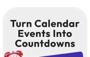 Turn your calendar events into live countdowns. Add important dates in just a few taps.