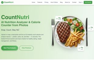 CountNutri Home Page