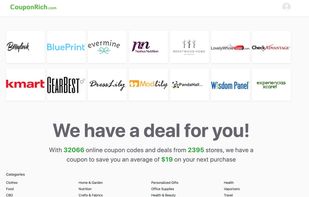couponrich.com screenshot 1