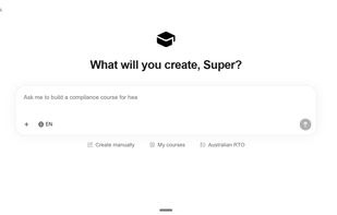 Chat with AI to create courses
