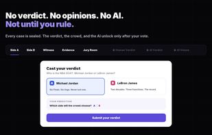 Cast your verdict and predict how others will vote before seeing the results or discussion.