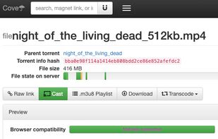 Streaming public domain torrent from internet archive