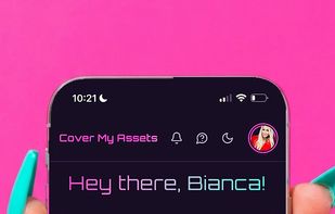 Our intuitive dashboard has links to each main feature