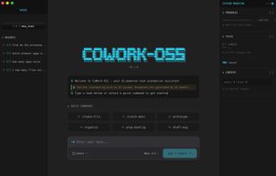 CoWork-OSS screenshot 1
