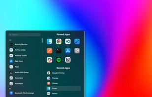 The Start menu