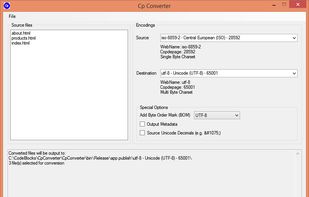 CpConverter screenshot 1