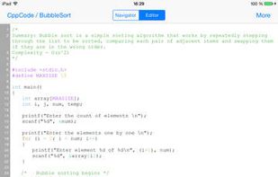 CppCode screenshot 1