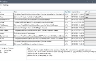 CPUSetSetter screenshot 1