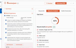 Adjust your formatting and keywords until you have a 70% > match rate