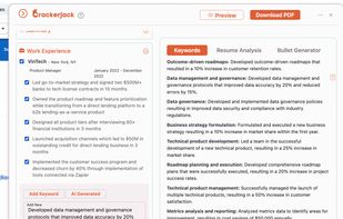 See the top keywords need for your resume to match the job description