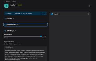 Configure your AI agent in many ways to reflect your brand personality.