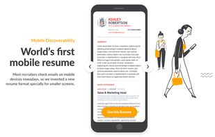 First to deliver Mobile Resume.