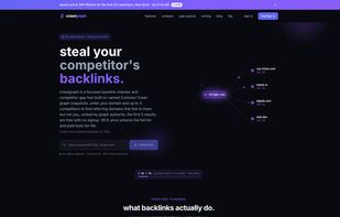 CrawlGraph homepage: free backlink lookup from Common Crawl.