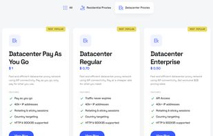 Datacenter proxy service