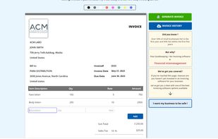 Create Invoice screenshot 1