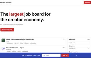 CreatorJobBoard screenshot 1