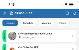 CricClubs screenshot 2