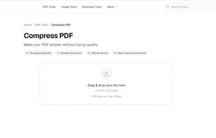 Compress PDF Tool