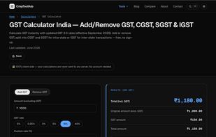 GST calculator