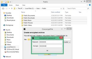 CrococryptFile screenshot 2