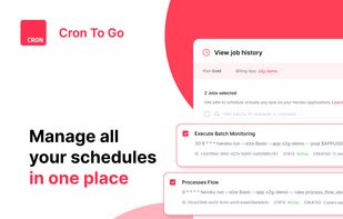 Cron To Go enables centralized management of your automation tasks through an intuitive user interface, all in one convenient location.